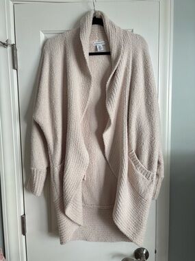 cupcakes & cashmere Cream Open-Front Shawl Collar Cardigan